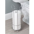 thumbnail image 3 of InterDesign 68646 6.75 x 17 Po. Classico Support de Rouleau de Papier Toilette Autoportant - Argent, 3 of 4