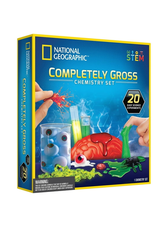 National Geographic Gross Chemistry Set - 10 Science Experiments for Children Ages 8 Years and up