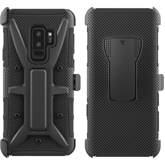 GSA Rugged 3 in 1 Combo Holster Clip Case for Samsung S9 Plus - Black