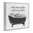 thumbnail image 4 of Comforting Bubble Bath Quote Gray Framed Giclee Art, design by Lettered and Lined, 4 of 9