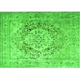 thumbnail image 1 of Ahgly Company Indoor Rectangle Medallion Green Traditional Area Rugs, 7' x 9', 1 of 1