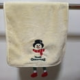 thumbnail image 7 of Xuniizn Christmas Kitchen Towels, Merry Christmas Hand Towels for Bathroom, Green Christmas Dish Towels, Corals Fleece Embroidered Christmas Towels Kitchen Snowman Decorations, 30"x14", 7 of 7