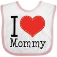 thumbnail image 3 of Inktastic I Love Mommy Heart Boys or Girls Baby Bib, 3 of 4
