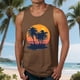 thumbnail image 1 of Camiseta sin mangas de cuello redondo para hombre, blusa informal de verano sin mangas con estampado de cuello redondo para hombre, 1 of 5