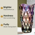 thumbnail image 4 of Glass Vases for Flowers，Thickened 3.4 lb Morden vases for Tables Centerpieces, vase for Home Decor, Crystal,Colorful and Clear Rose Large Vases Christmas Day Gifts(Heavy Duty), 4 of 4