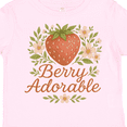 thumbnail image 4 of Inktastic Berry Adorable Strawberry Floral Design Boys or Girls Toddler T-Shirt, 4 of 5
