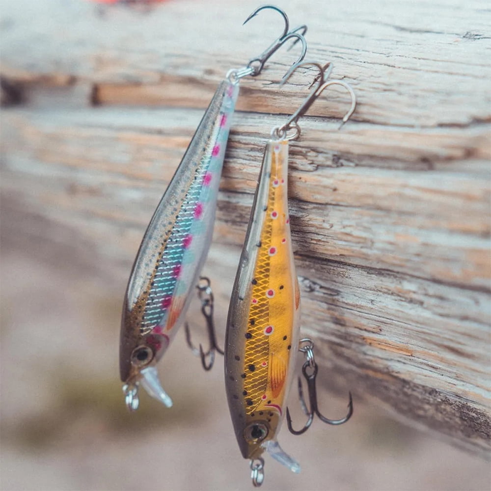 (2 pack) Rapala Jointed Shad Rap 04 Fishing Lure 1.5" 3/16oz Red Crawdad