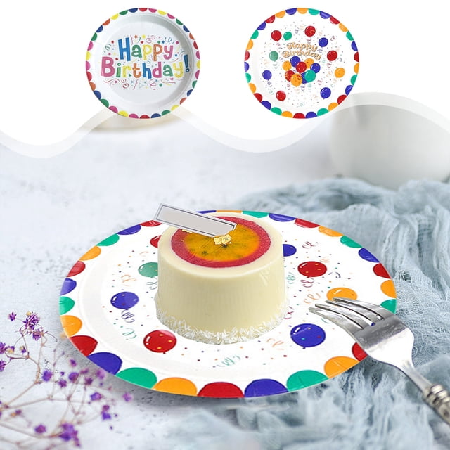 Jusqu'à 65 % de Rabais! Gspmoly Vaisselle Jetable Assiettes en Papier Fournitures de Décoration de Table de Fête Décoration de Fête d'Anniversaire Assiettes en Papier jusqu'à 65 % de Rabais