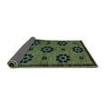 thumbnail image 2 of Ahgly Company Indoor Rectangle Abstract Turquoise Blue Modern Area Rugs, 2' x 4', 2 of 4