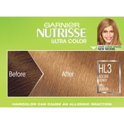 Garnier Nutrisse Ultra Color Nourishing Bold Permanent Hair Color Creme, HL3 Golden Honey