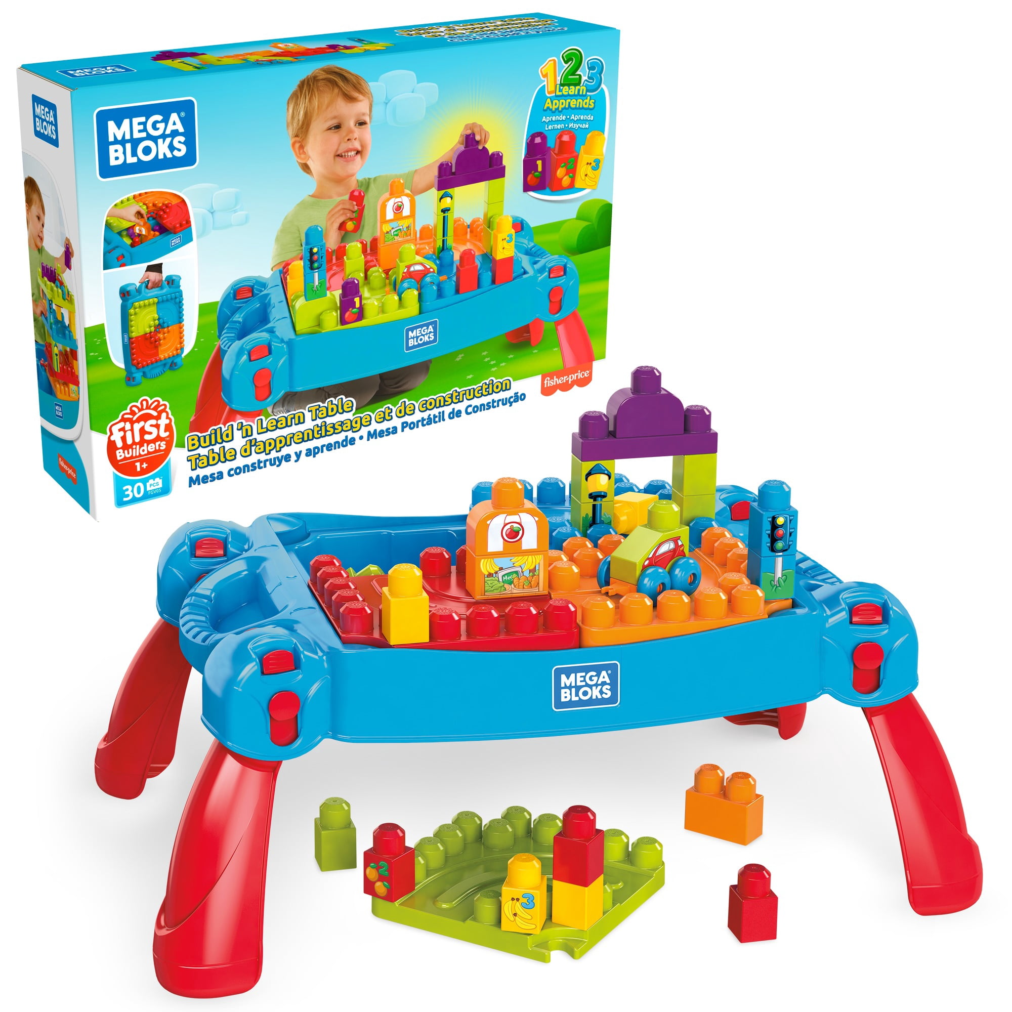 Mega Bloks First Builders Build n Learn Table With Big Building Blocks Mega Bloks First Builders Build n Learn Table With Big Building Blocks