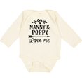thumbnail image 3 of Inktastic Nanny and Poppy Love Me Boys or Girls Long Sleeve Baby Bodysuit, 3 of 5