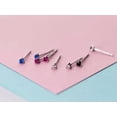 thumbnail image 4 of QQTDFG 925 Sterling Silver CZ Tiny Post Stud Earrings Women Gift A1939-Blue, 4 of 9