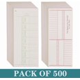 thumbnail image 4 of 500PCS Time Cards for Employees Weekly, 2 Sided Sheets, 3-3/8" x..., 4 of 5