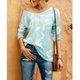 thumbnail image 1 of Women's Tie-Dyed Loose Long-Sleeved T-shirt, 1 of 1