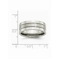 thumbnail image 4 of Stainless Steel Grooved 8mm Satin and Polished Band, 4 of 8