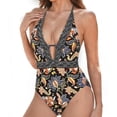thumbnail image 2 of Itsame Womens One Piece Swimsuit Sets Women Slim Bikini Swimwear Black Size XL, 2 of 7