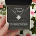 thumbnail image 2 of To My Friend Necklace for Women Friendship Necklace The Knot Of Bestie Jewelry BFF Gift Love Knot Pendant, 2 of 7