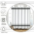 thumbnail image 5 of Striped Shower Curtain for Bathroom Minimalism Style Shower Curtain Set Black and White Stripes Shower Curtains Dormitory Cubicle Waterproof Fabric Shower Curtain with Hooks 72x72 Inches, 5 of 6