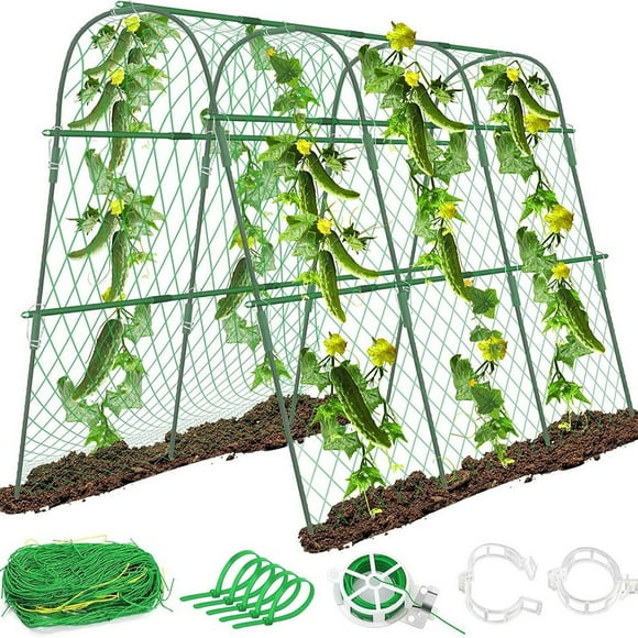 Cucumber Trellis For Raised Bed U-Shape Garden Trellis For Climbing Plants