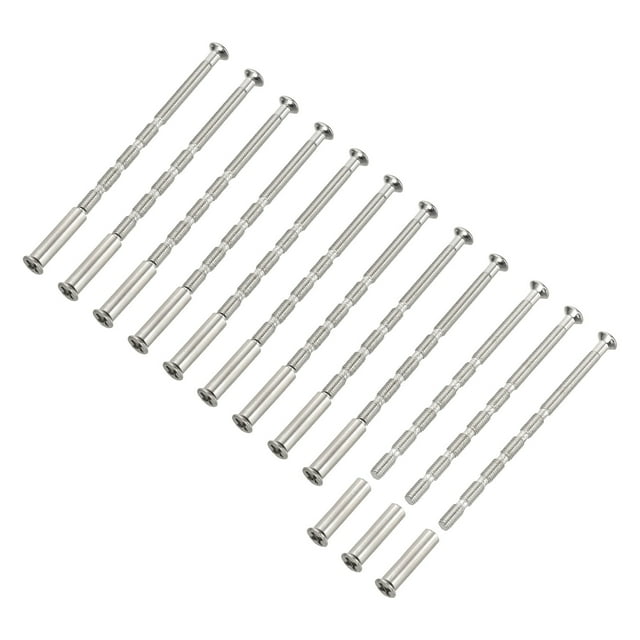 Tornillos para tiradores de puerta Uxcell, tornillos de ruptura para tiradores de cajones con perno de manga para pomo de puerta M3x60 12