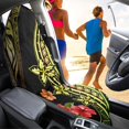 thumbnail image 3 of Bulopur Hibiscu Print Car Seat Cover Towels Front Seats Polynesian Car Seat Towel for Runners Anti-Slip Car Sweat Towel Seat Cover for Outdoor Soft Car Seat Protector Gift for Holiday, 3 of 8