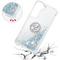 thumbnail image 5 of for Samsung Galaxy S22 Plus Glitter Case with Ring Holder, Bling Sparkle Floating Liquid Soft TPU Cushion Fashion Girly Women Girls Clear Case Cover for Samsung Galaxy S22 Plus  Silver, 5 of 14