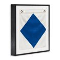 thumbnail image 3 of Stupell Industries Tropical Blue & White Nautical Flag Black Framed Giclee Art, 12 x 12, by James Wiens, 3 of 8
