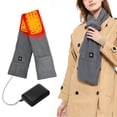 thumbnail image 1 of Bodychum USB Heated Scarf 3-Speed Temperature Adjustable Neck Heating Pad Shawl Warm Scarf with Power Bank, 1 of 7