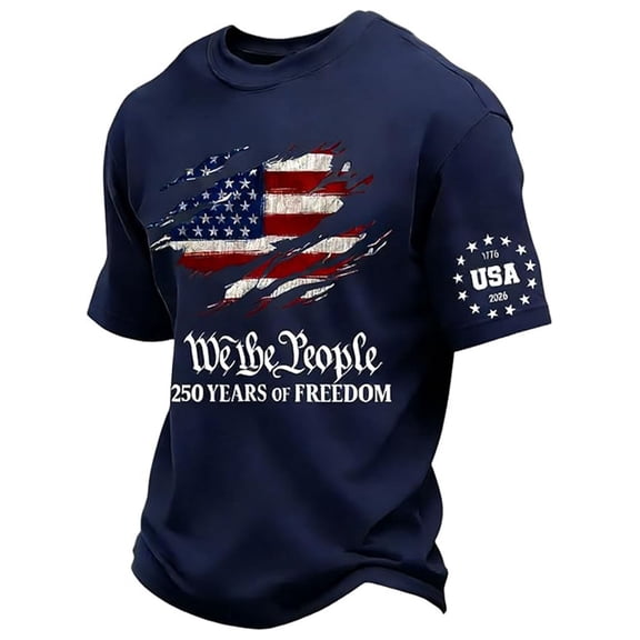 250 Anniversary USA Shirt 1776-2026 250th Birthday Patriotic American Flag T-Shirt