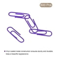 thumbnail image 3 of Unique Bargains Paper Clips 1.1 Inch Vinyl Coated with Box for Office Home Purple Count 600, 3 of 6