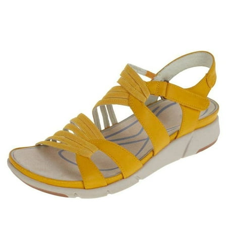 

Toyella Women s Large Size Platform Wedge Roman Sandals European And American Sports Outdoor Hiking Sandals Yellow 40