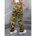 thumbnail image 2 of aPAY Jeans for Women Long Denim Cargo Pants   Pants Y2K Vintage  Street Military Camouflage Style  Regular Size, 2 of 5