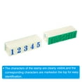 thumbnail image 4 of Juego de sellos numéricos desmontables Uxcell, combinación de sellos numéricos del 0 al 9, tamaño de fuente 21x29mm, 1 juego, 4 of 5