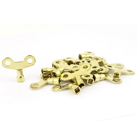 6mm X 6mm Square Socket Hole Water Tap Faucet Key Knob Switch Gold