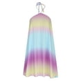 thumbnail image 6 of Womens Summer Neck Bandage Backless Mini Dress Casual Loose Boho Printing Beach Dress Flowy Short Sundresses, 6 of 7