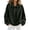 Army GreenA, variant on Womens Faux Suede Bomber Jacket with Pockets Oversized Long Sleeve Cropped Lapel Collar Zip up Coat,Going Out Suede Jackets,Outerwear for Casual Daily Vacation