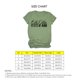 thumbnail image 4 of Camiseta informal holgada de manga corta para mujer, estampado de letras moderno, camiseta XXL verde oliva con fuente negra, 4 of 4