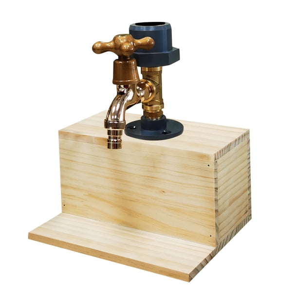 Grifo Dispensador de whisky de madera con grifo de latón para servir bebidas alcohólicas en bares, fiestas y cenas Yulucky