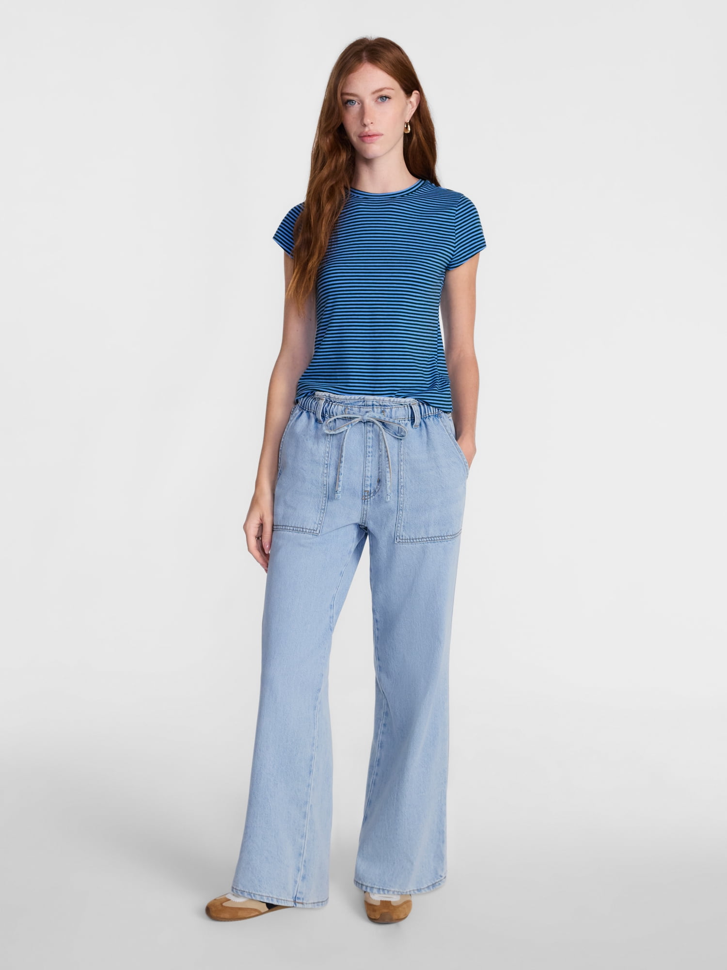Scenario Women's and Women's Plus Tee with Short Cap Sleeves, Sizes XS-4X