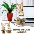 thumbnail image 5 of FONDOTIN 2- Figurine Set, Straw Bunny Home Decor in Assorted Colors, Cute Easter Decoration, 5 of 5