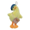 thumbnail image 2 of Llavero de peluche CUTICAT Llavero con anilla para llaves de Coche Cadena de perlas amarillas, 2 of 7
