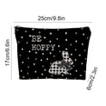 thumbnail image 3 of CaiYueKe Easter Bunny Storage Bag Zippered Pencil Case Cosmetic Makeup Organizer Travel Toiletry Bag Portable Burlap Pouch for Women Girls School Supplies Gifts, 3 of 7