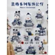 thumbnail image 3 of 2024 Christmas home decor sea blue snowman doll cute doll children gift New Year holiday decorations Santa Claus, 3 of 4