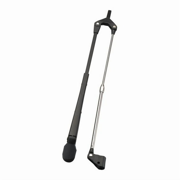 Schmitt Ongaro Bras d'Essuie-glace 33671 Deluxe; Universel; Montage Inférieur; Longueur de 19 Pouces à 24 Pouces; Revêtement en Poudre; Noir; Bras et Ressort en Acier Inoxydable; Simple; Arbre de 5/8 Pouce; Bras Parallèle