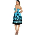 thumbnail image 4 of HAPPY BAY Women's Summer Boho Beach Backless Smocked Mini Swing Dress Tube Top Strapless Dresses for Women One Size Admiral, Palm Tree, 4 of 4