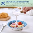 thumbnail image 4 of Bowls de papel MUCHII de 10 oz, 6" impresos, resistentes al remojo, paquete de 300, 4 of 7