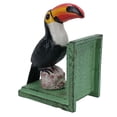 thumbnail image 2 of Toucan Bookends Ornament Figurine Cast Iron Stand Holder Bird Animal Guinness, 2 of 5