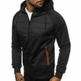 thumbnail image 3 of Hombres nueva moda Casual Patchwork Delgado Sudadera con capucha prendas de vestir blusa cremallera sudadera abrigo Fridja  hkj5042, 3 of 4