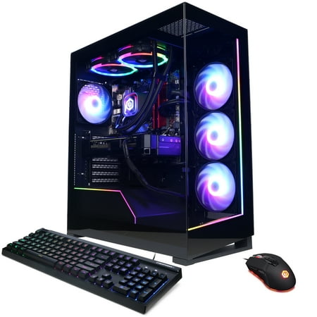CyberPowerPC Gamer Xtreme Gaming Desktop, Intel Core i7-14700KF, 32GB, NVIDIA GeForce RTX 4070 12GB, 1TB SSD, Black, GXi4600WST